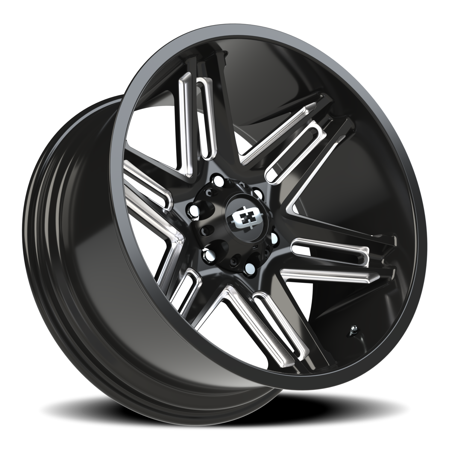 Vision Wheel 363 Gloss Black Milled Spoke 20x10 -25 6x135mm 87.1mm - Wheelwiz