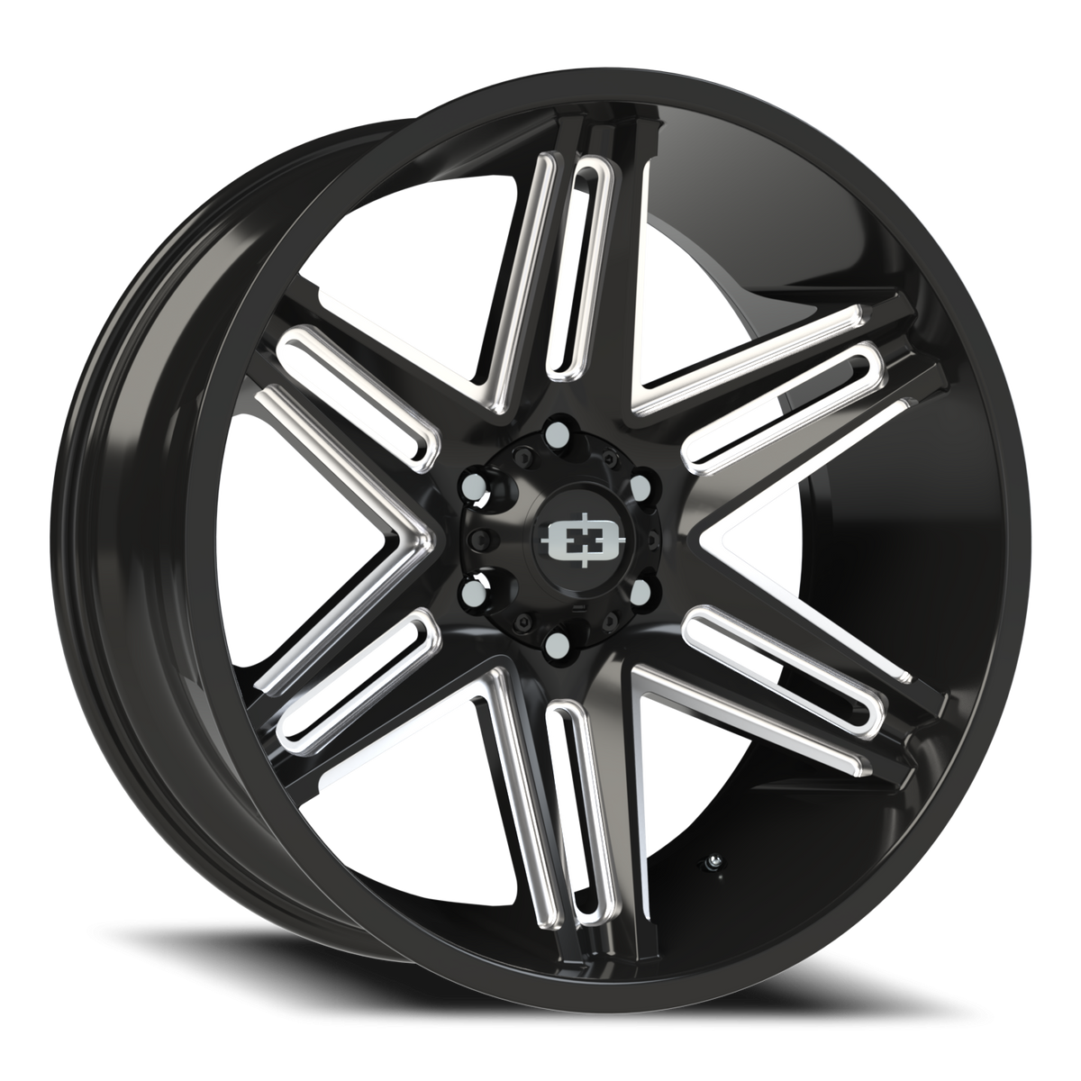 Vision Wheel 363 Gloss Black Milled Spoke 22x10 -19 6x135mm 87.1mm - Wheelwiz