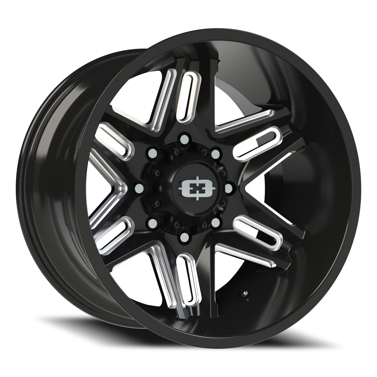 Vision Wheel 363 Gloss Black Milled Spoke 20x12 -51 8x170mm 125.2mm - Wheelwiz