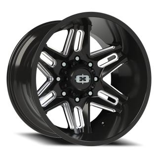Vision Wheel 363 Gloss Black Milled Spoke 20x12 -51 8x165.1mm 125.2mm