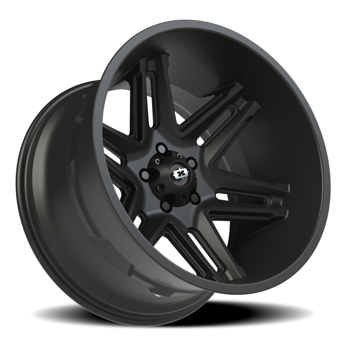 Vision Wheel 363 Satin Black 20x12 -51 5x127mm 78.1mm - Wheelwiz