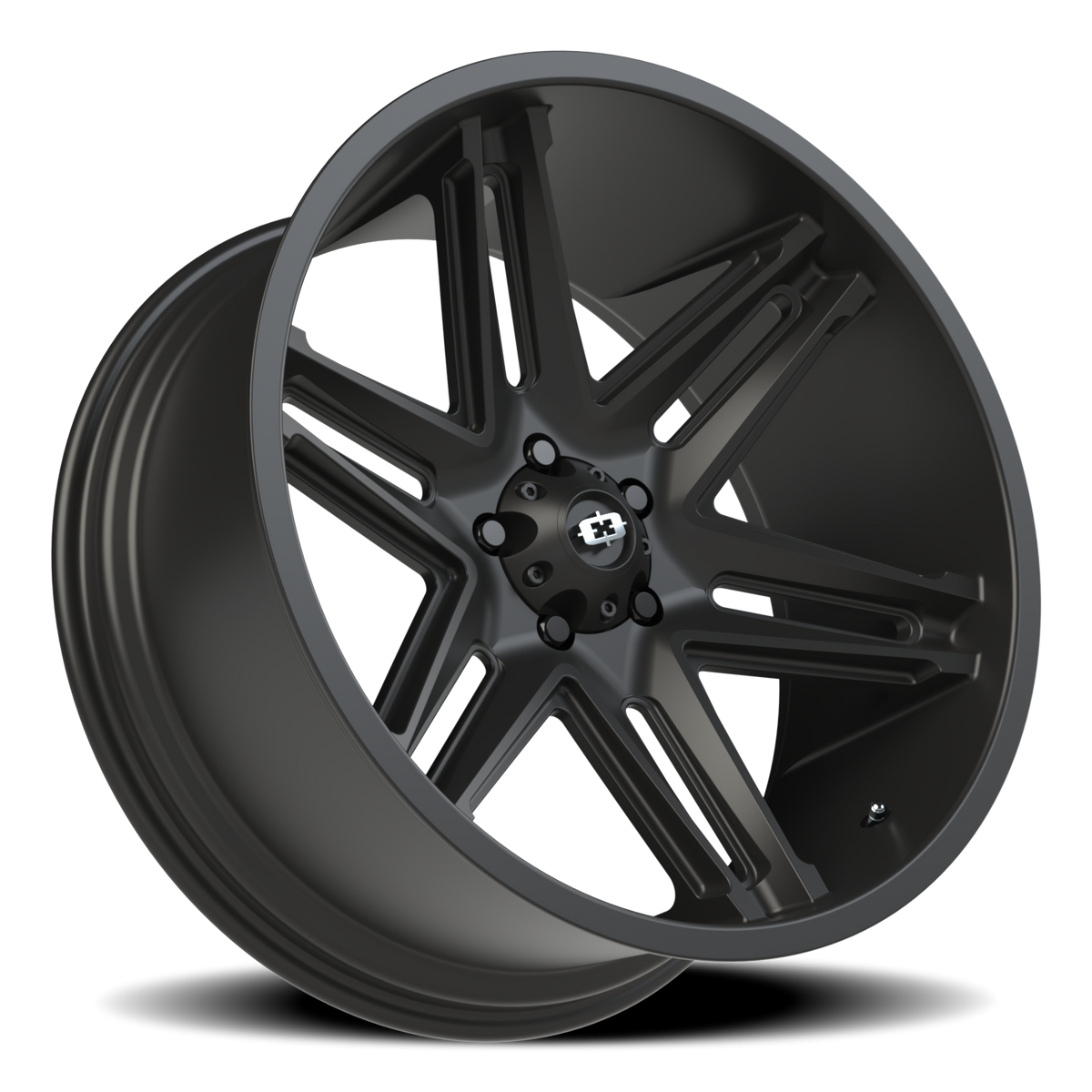 Vision Wheel 363 Satin Black 22x10 -19 5x127mm 78.1mm - Wheelwiz