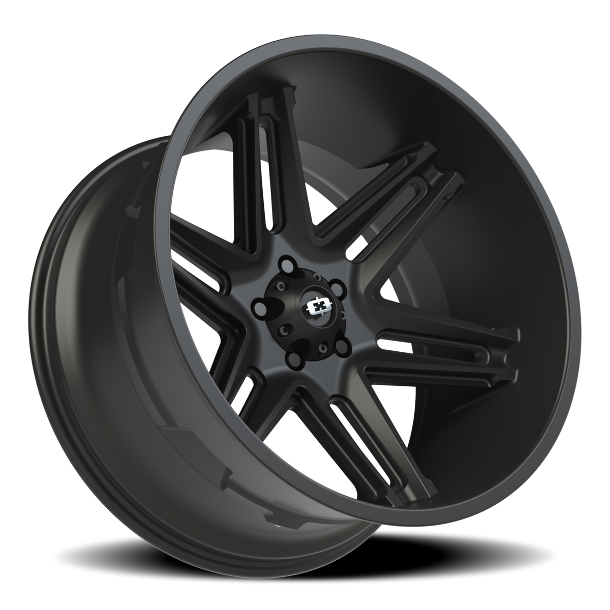 Vision Wheel 363 Satin Black 22x12 -51 5x127mm 78.1mm - Wheelwiz