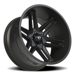 Vision Wheel 363 Satin Black 22x12 -51 5x127mm 78.1mm - Wheelwiz