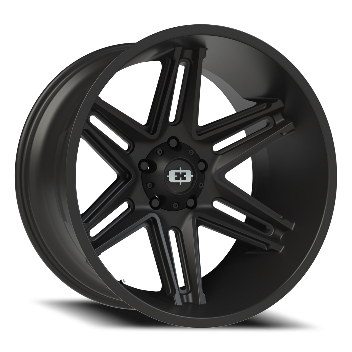 Vision Wheel 363 Satin Black 22x12 -51 5x139.7mm 108mm - Wheelwiz