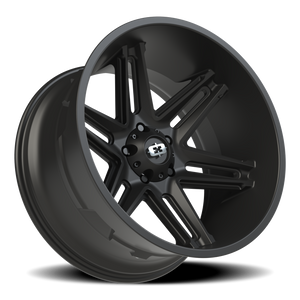 Vision Wheel 363 Satin Black 22x12 -51 5x139.7mm 108mm - Wheelwiz