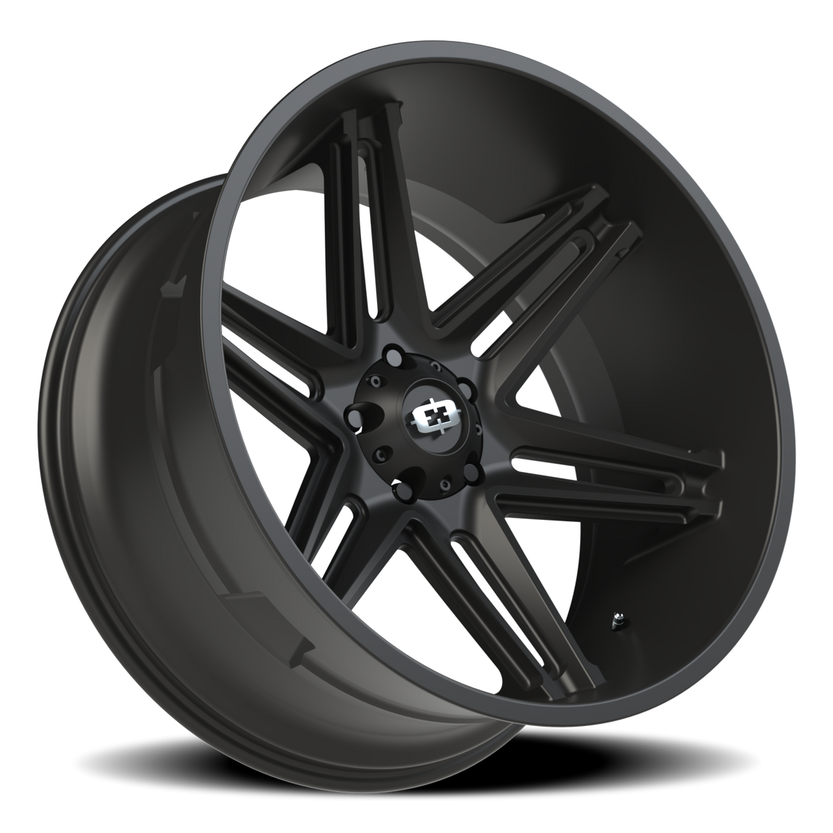 Vision Wheel 363 Satin Black 24x12 -51 5x139.7mm 108mm - Wheelwiz