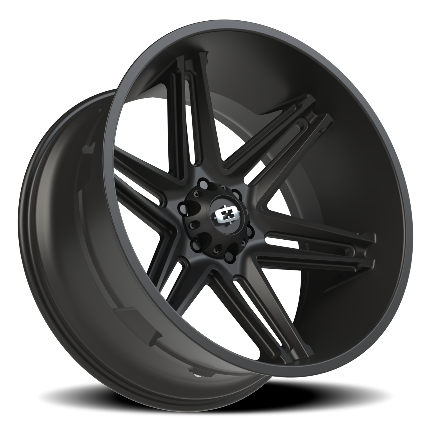 Vision Wheel 363 Satin Black 24x12 -51 6x139.7mm 106.2mm - Wheelwiz