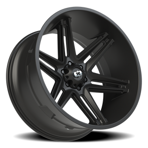 Vision Wheel 363 Satin Black 24x12 -51 6x139.7mm 106.2mm - Wheelwiz