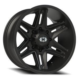 Vision Wheel 363 Satin Black 20x10 -25 8x165.1mm 125.2mm - Wheelwiz