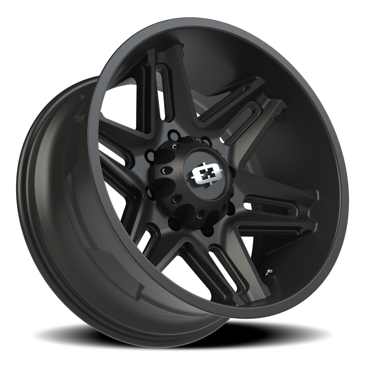 Vision Wheel 363 Satin Black 20x10 -25 8x165.1mm 125.2mm - Wheelwiz