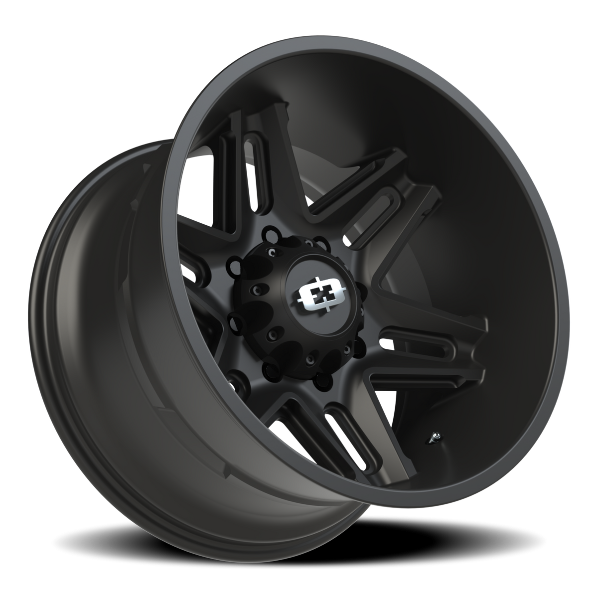 Vision Wheel 363 Satin Black 20x12 -51 8x165.1mm 125.2mm - Wheelwiz