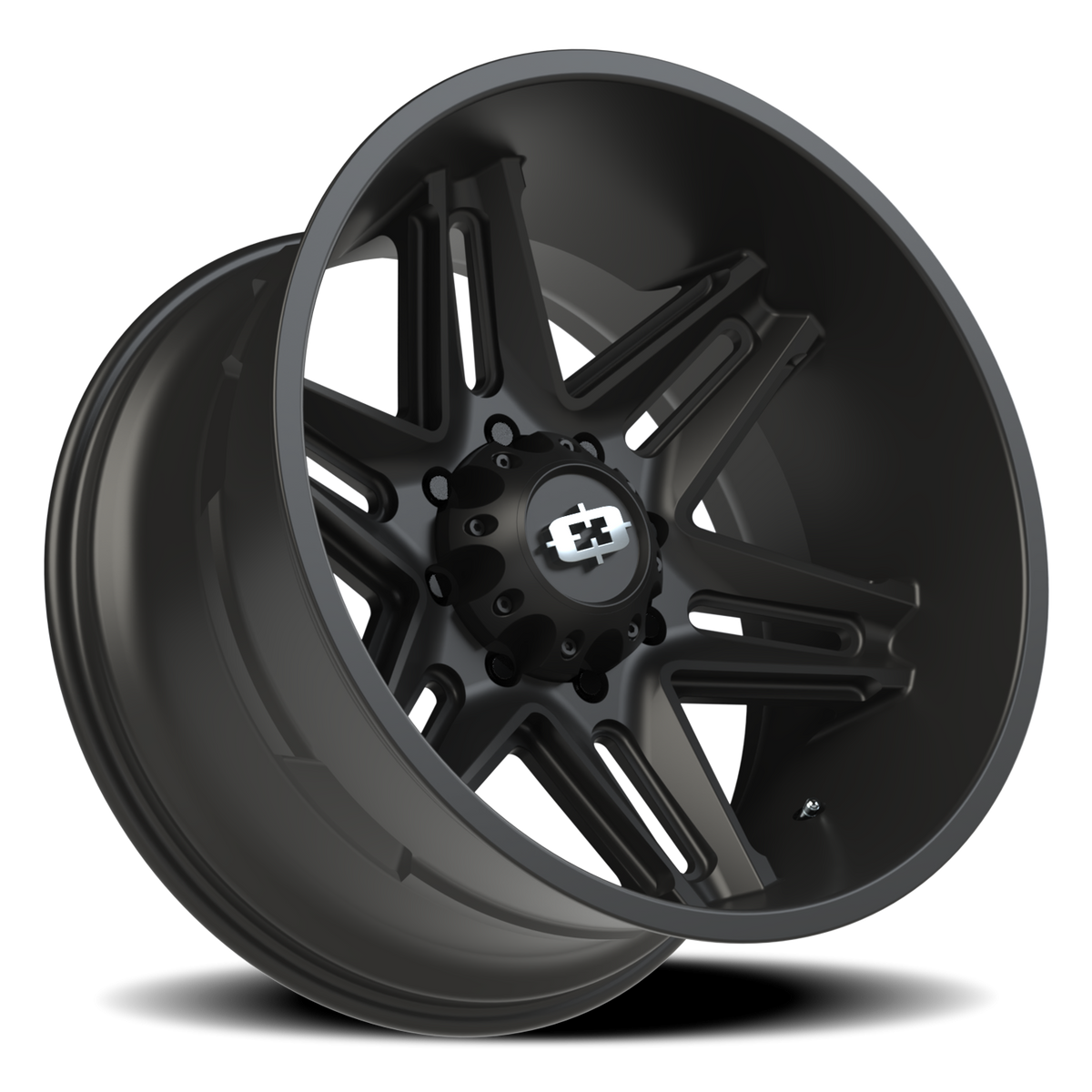 Vision Wheel 363 Satin Black 22x12 -51 8x180mm 124.2mm - Wheelwiz