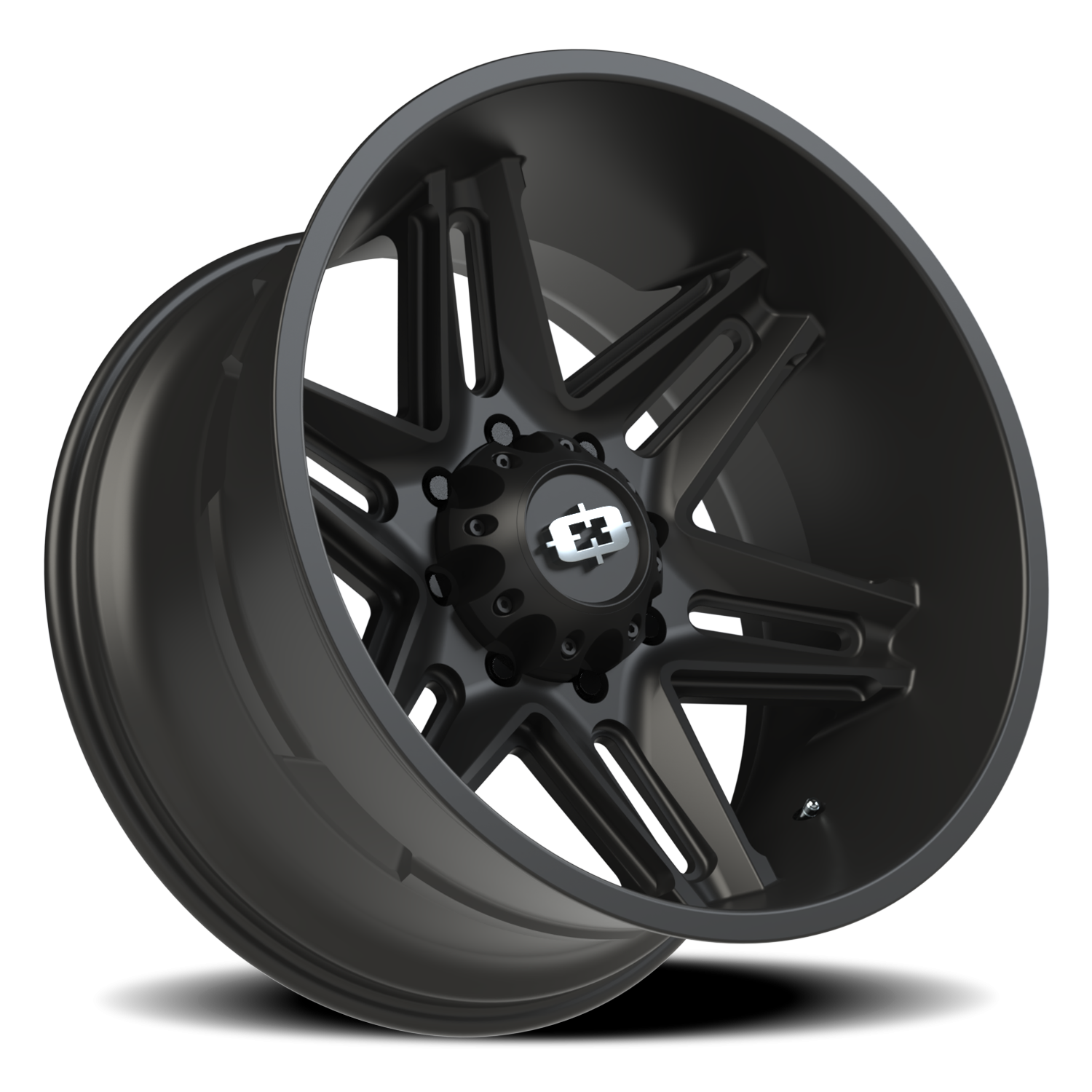Vision Wheel 363 Satin Black 22x12 -51 8x180mm 124.2mm - Wheelwiz