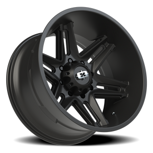 Vision Wheel 363 Satin Black 22x12 -51 8x180mm 124.2mm - Wheelwiz