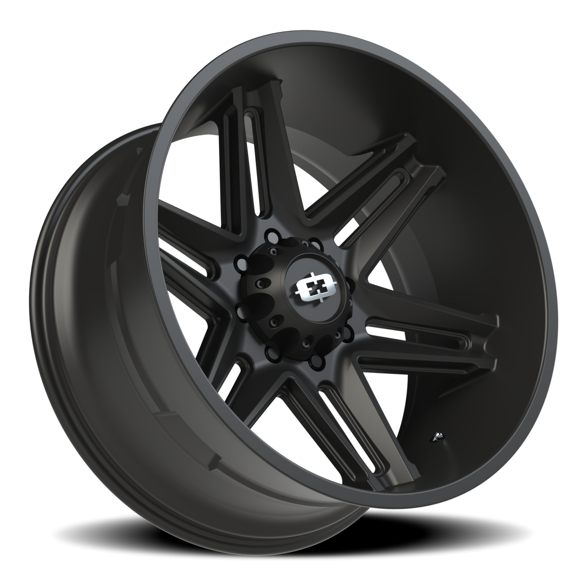Vision Wheel 363 Satin Black 24x12 -51 8x165.1mm 125.2mm - Wheelwiz