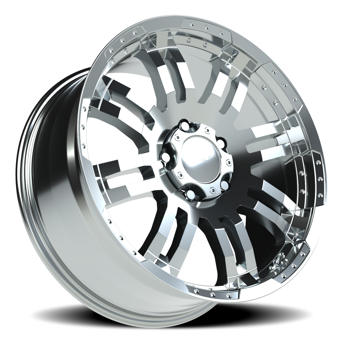 Vision Wheel 375 Chrome 20x9 +18 5x139.7mm 108mm - Wheelwiz