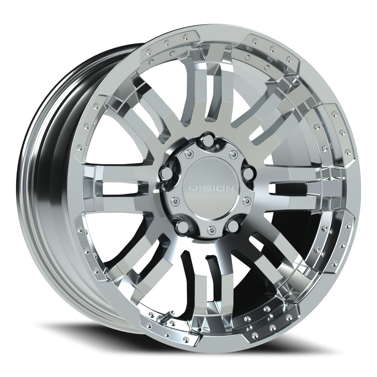 Vision Wheel 375 Chrome 17x8.5 +18 5x135mm 87.1mm - Wheelwiz