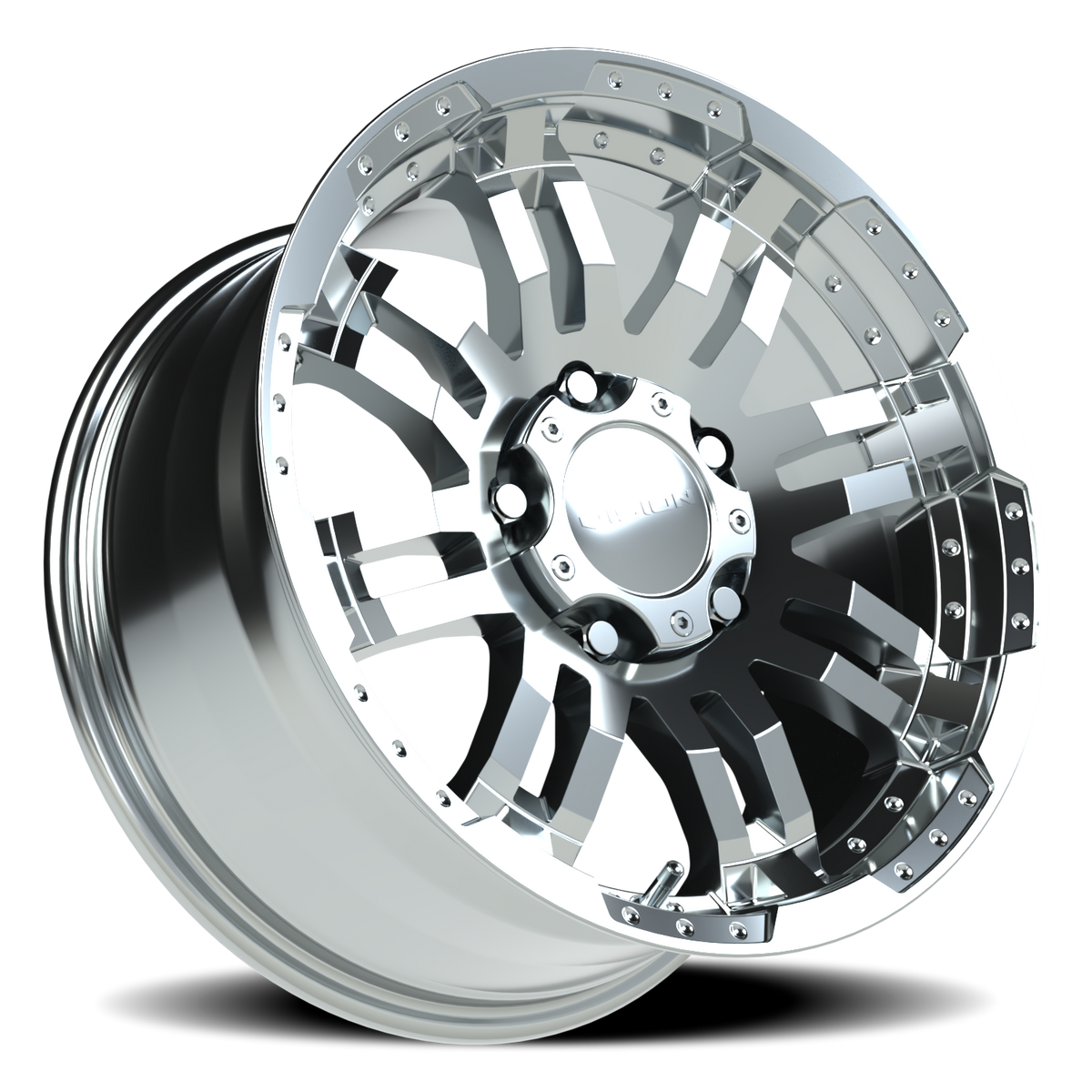 Vision Wheel 375 Chrome 17x8.5 +18 5x139.7mm 108mm - Wheelwiz