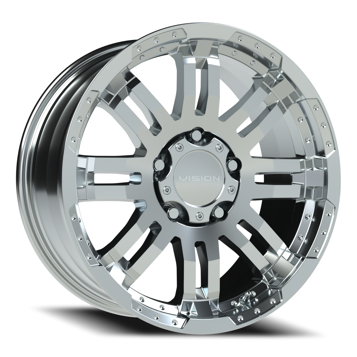 Vision Wheel 375 Chrome 18x8.5 +18 5x139.7mm 108mm - Wheelwiz