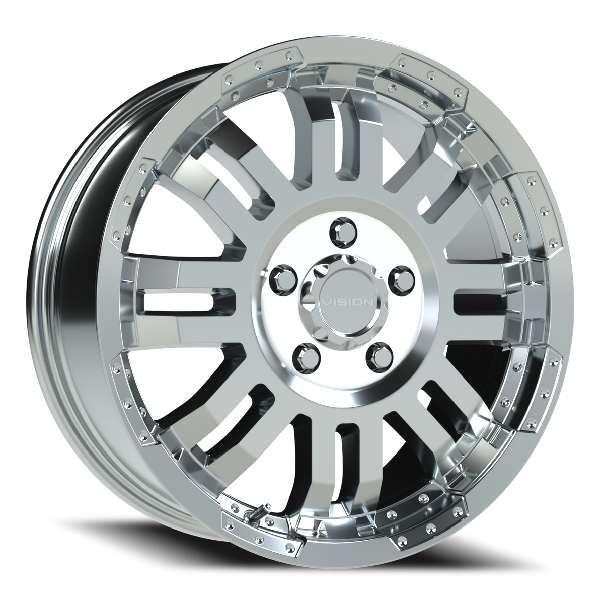 Vision Wheel 375 Chrome 18x7.5 +55 5x130mm 78.3mm - Wheelwiz