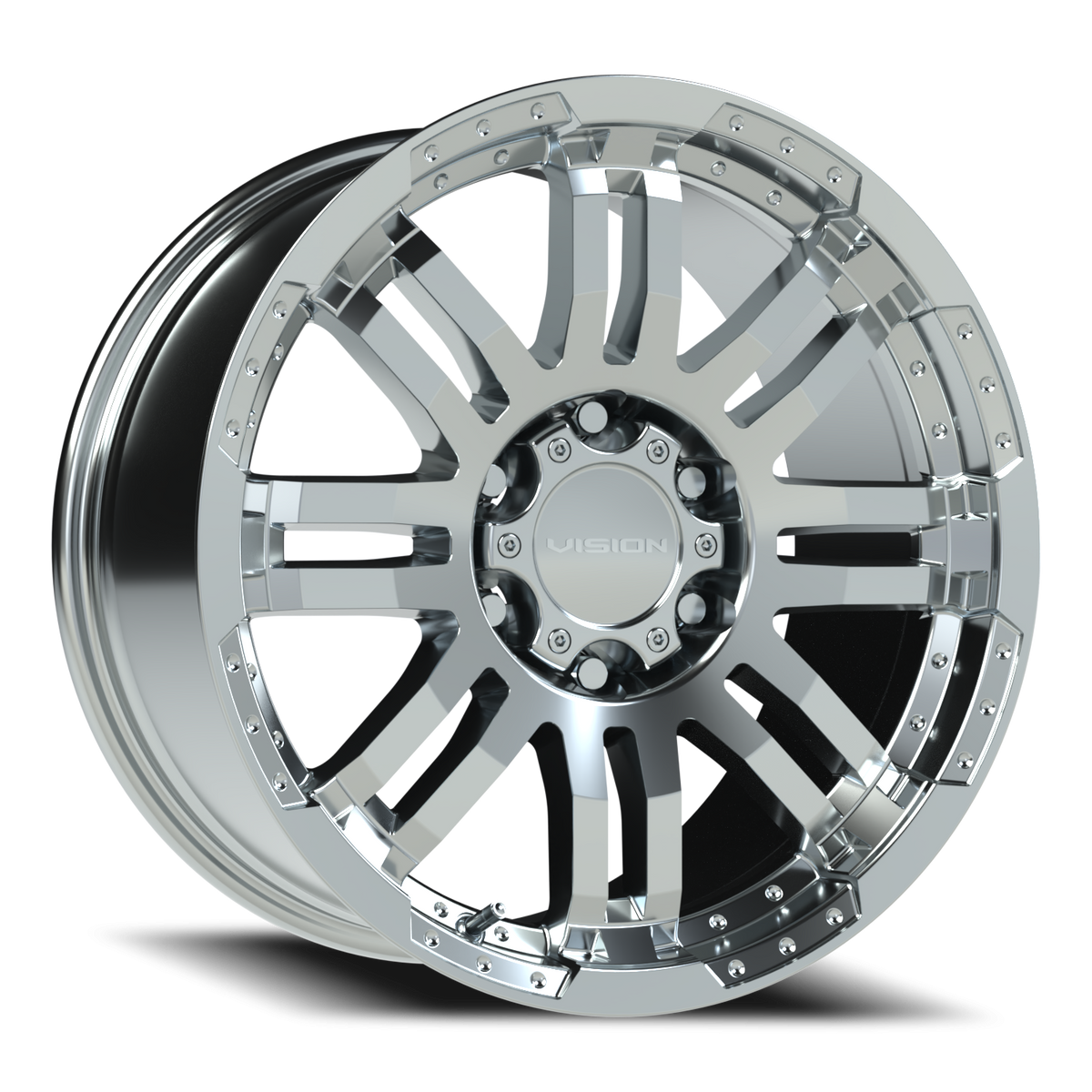 Vision Wheel 375 Chrome 20x9 +30 6x139.7mm 106.2mm - Wheelwiz
