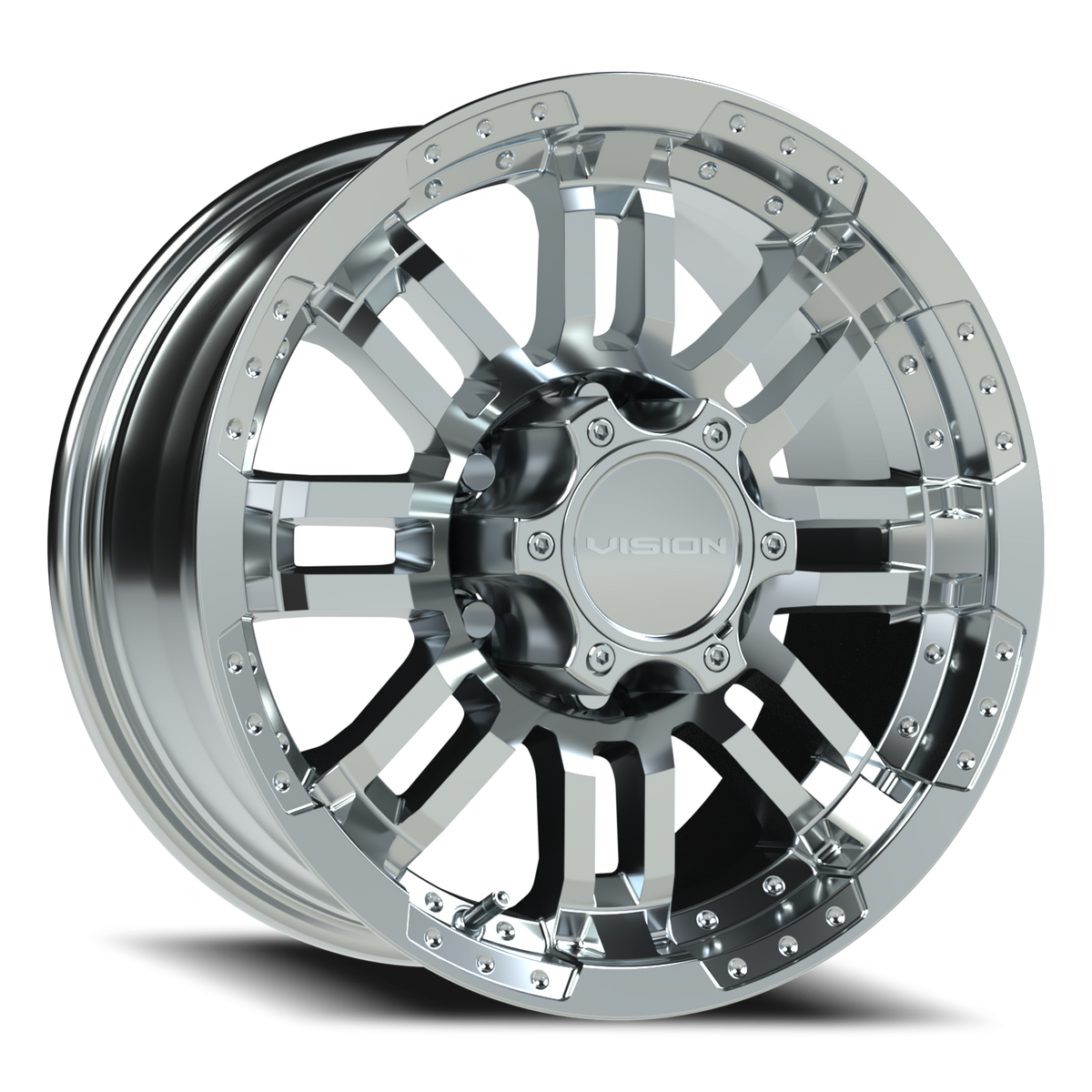 Vision Wheel 375 Chrome 16x8 0 6x139.7mm 110mm - Wheelwiz