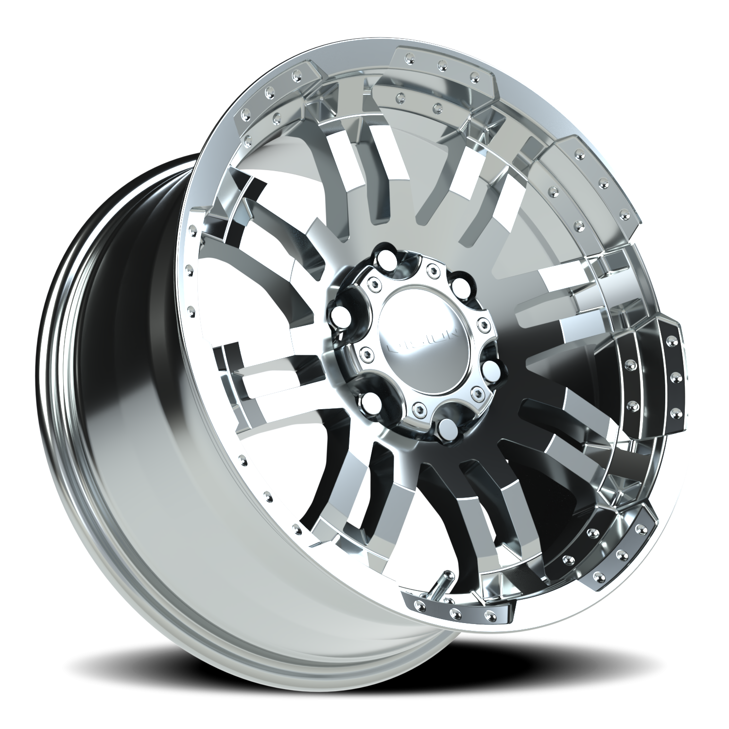 Vision Wheel 375 Chrome 17x8.5 +25 6x139.7mm 106.2mm - Wheelwiz