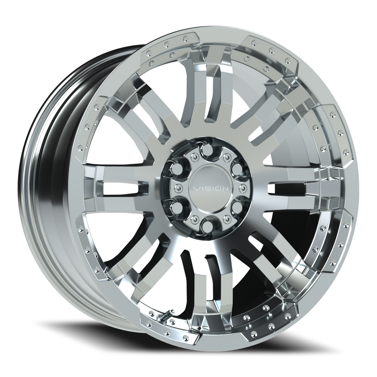 Vision Wheel 375 Chrome 17x8.5 +18 6x114.3mm 73mm - Wheelwiz