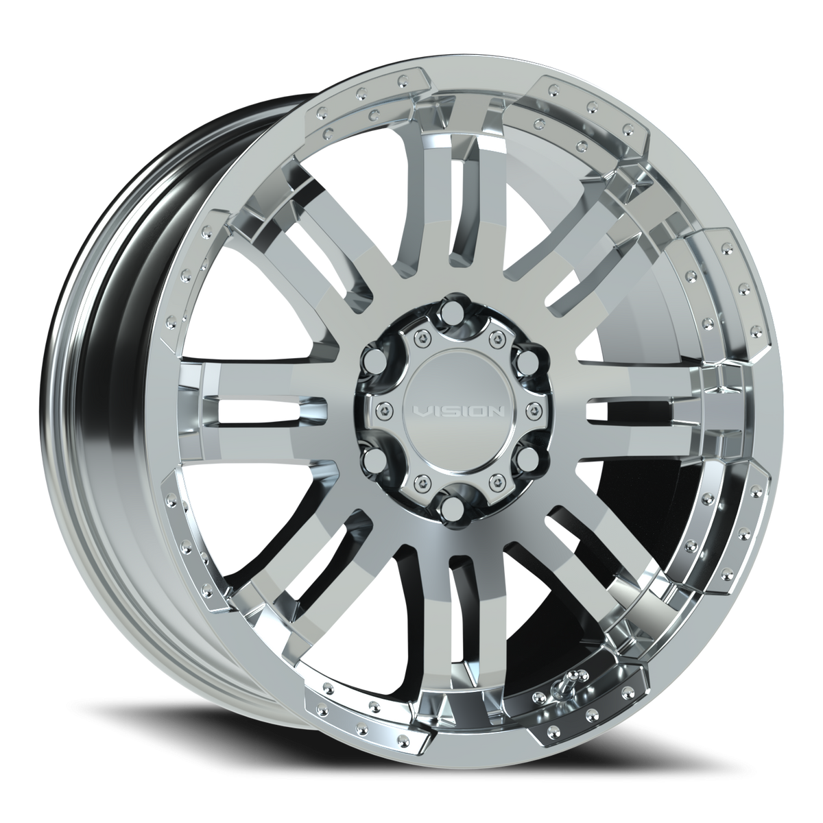 Vision Wheel 375 Chrome 18x8.5 +25 6x135mm 87.1mm - Wheelwiz
