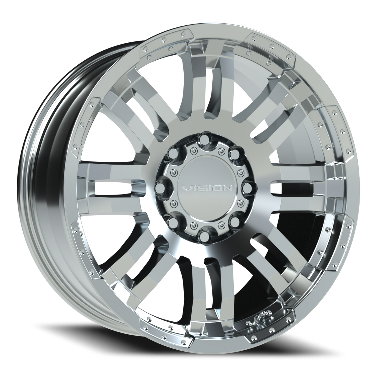 Vision Wheel 375 Chrome 20x9 +18 8x165.1mm 125.2mm - Wheelwiz