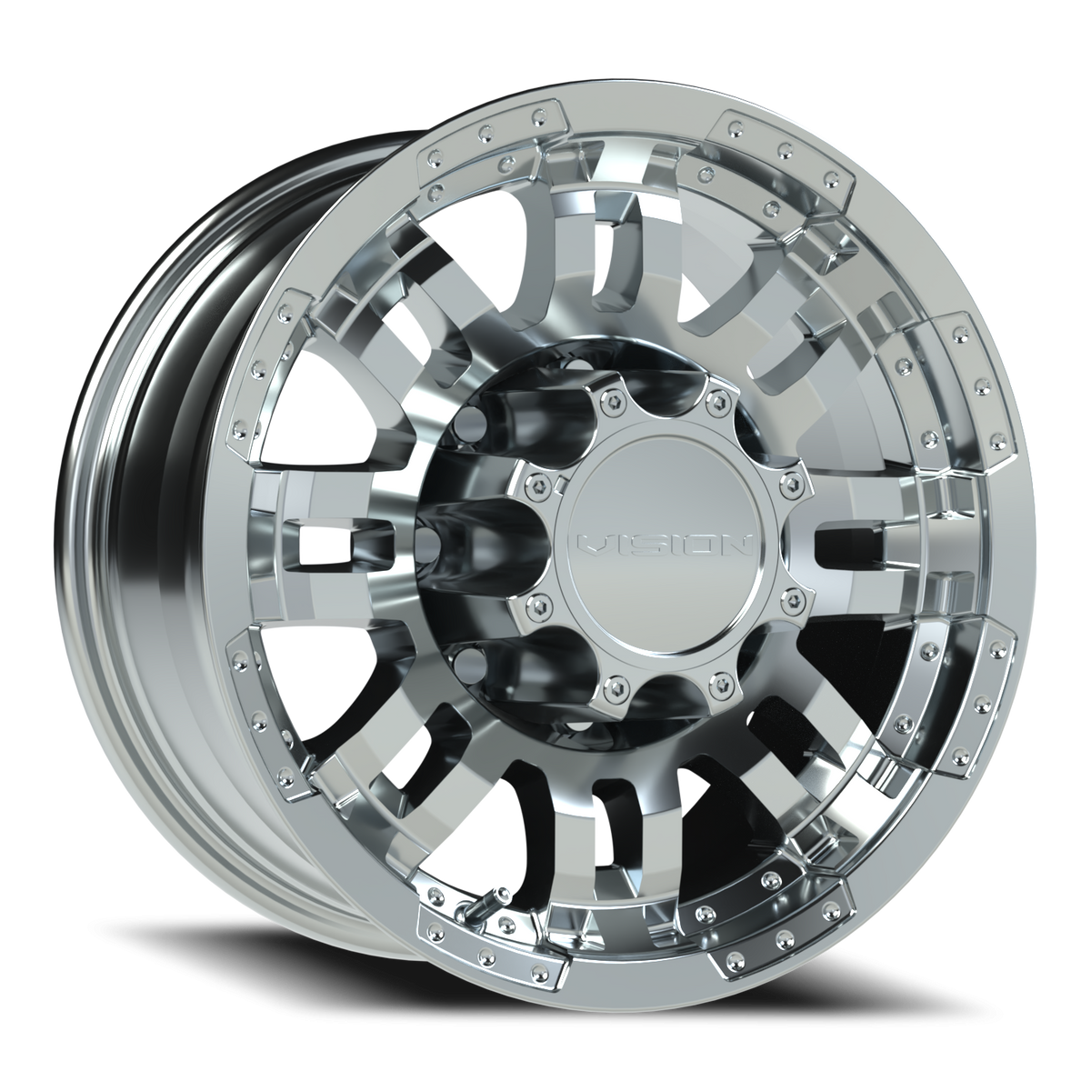 Vision Wheel 375 Chrome 16x8 -6 8x165.1mm 125.2mm - Wheelwiz