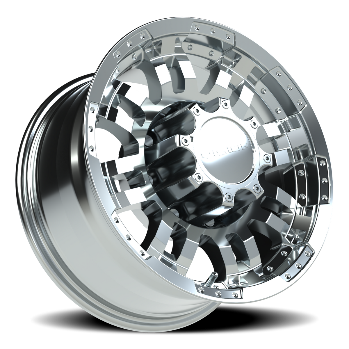 Vision Wheel 375 Chrome 16x8 -6 8x165.1mm 125.2mm - Wheelwiz