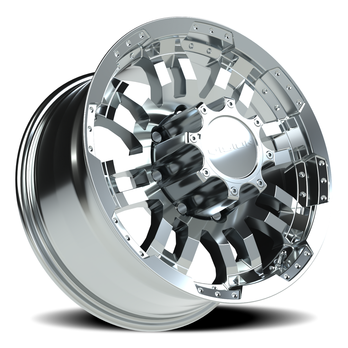Vision Wheel 375 Chrome 17x8.5 +18 8x170mm 125.2mm - Wheelwiz