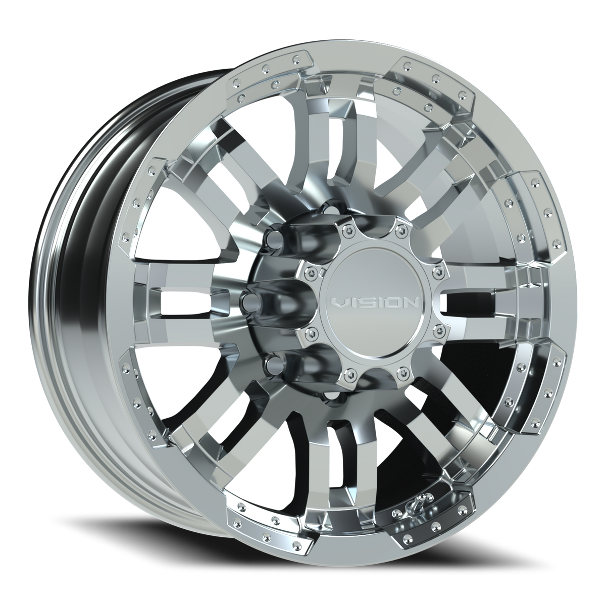 Vision Wheel 375 Chrome 18x8.5 +18 8x170mm 125.2mm - Wheelwiz