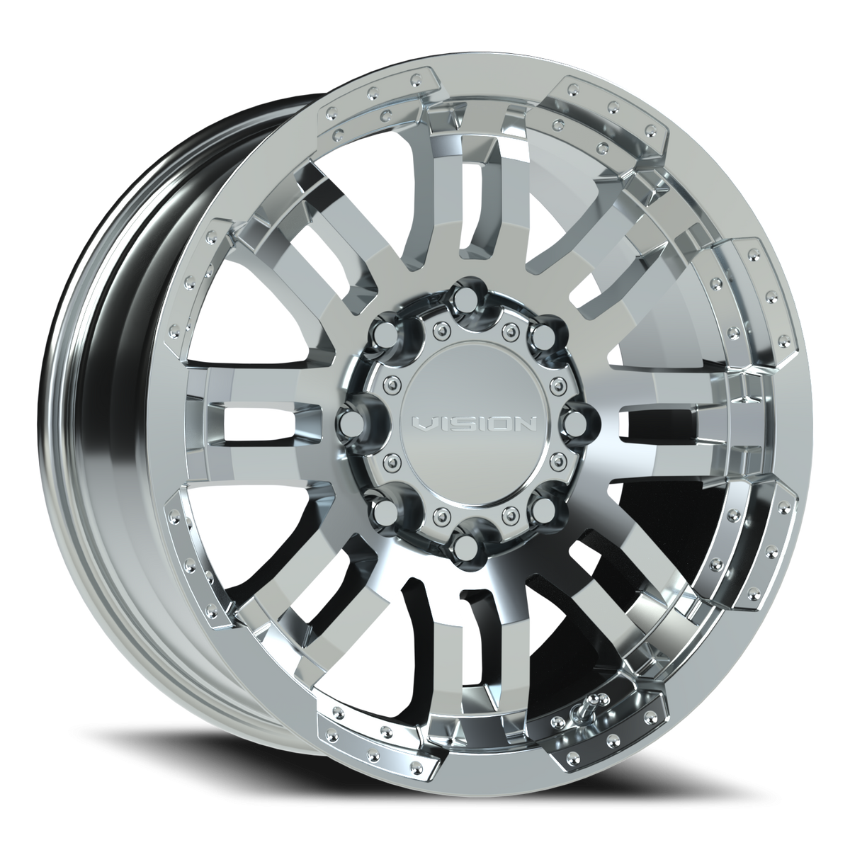 Vision Wheel 375 Chrome 18x8.5 +18 8x165.1mm 125.2mm - Wheelwiz