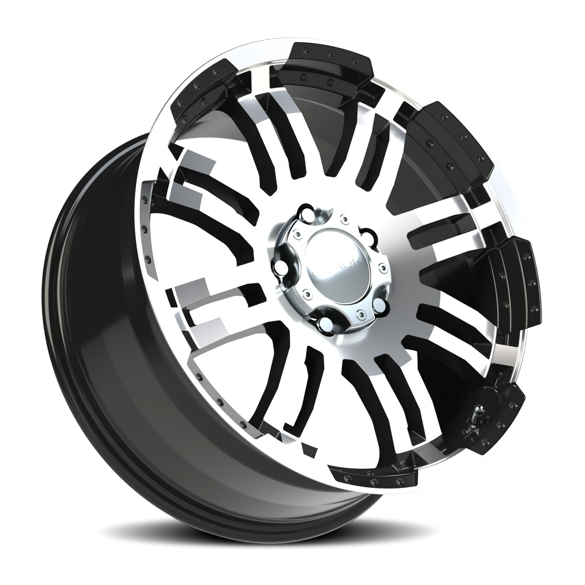 Vision Wheel 375 Gloss Black Machined Face 20x9 +35 5x150mm 110.2mm - Wheelwiz
