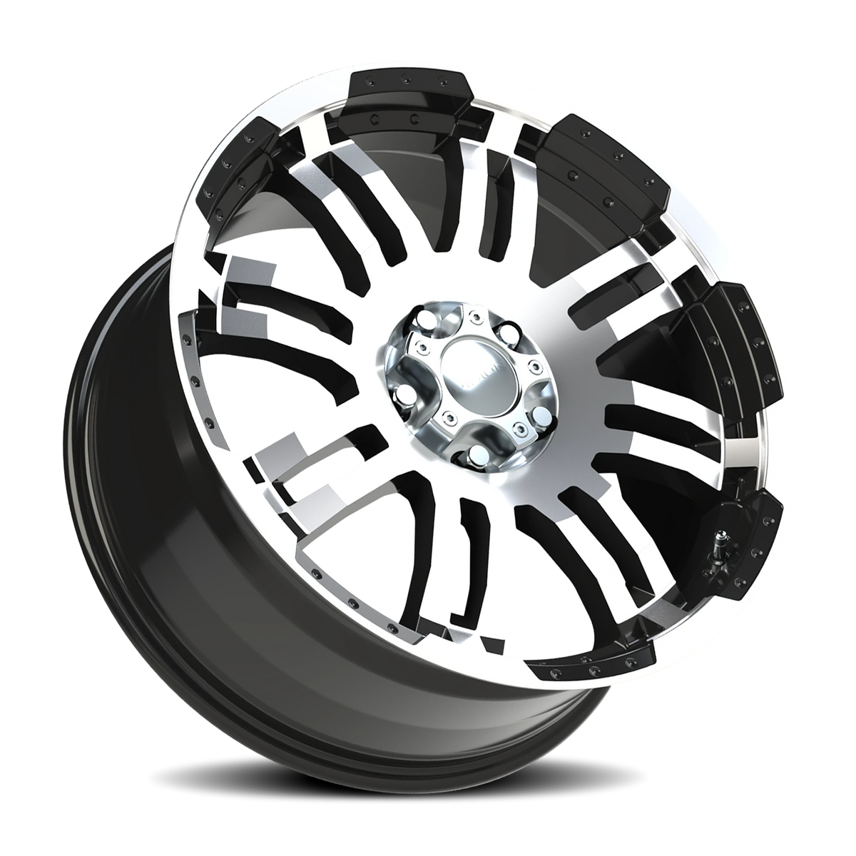 Vision Wheel 375 Gloss Black Machined Face 20x9 +10 5x127mm 78.1mm - Wheelwiz