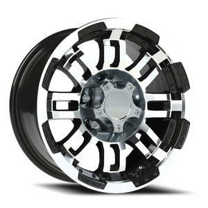 Vision Wheel 375 Gloss Black Machined Face 15x7.5 -12 5x114.3mm 83mm - Wheelwiz