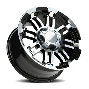 Vision Wheel 375 Gloss Black Machined Face 16x8 0 5x139.7mm 110mm - Wheelwiz