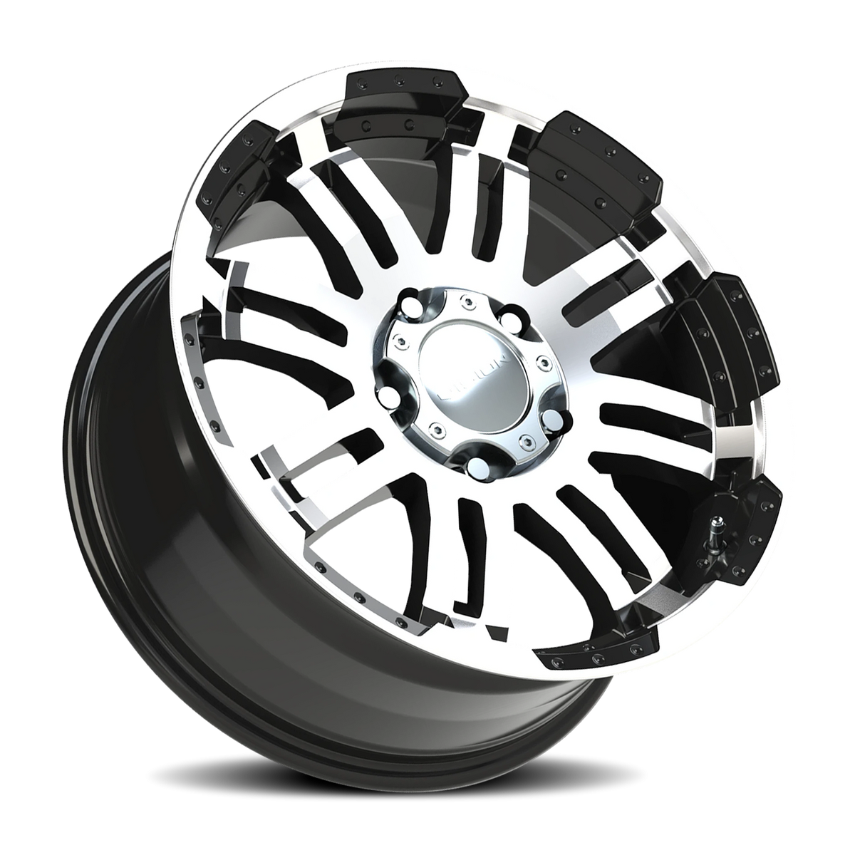 Vision Wheel 375 Gloss Black Machined Face 18x8.5 +25 5x150mm 110.2mm - Wheelwiz