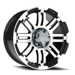 Vision Wheel 375 Gloss Black Machined Face 18x9 +18 5x114.3mm 83mm - Wheelwiz