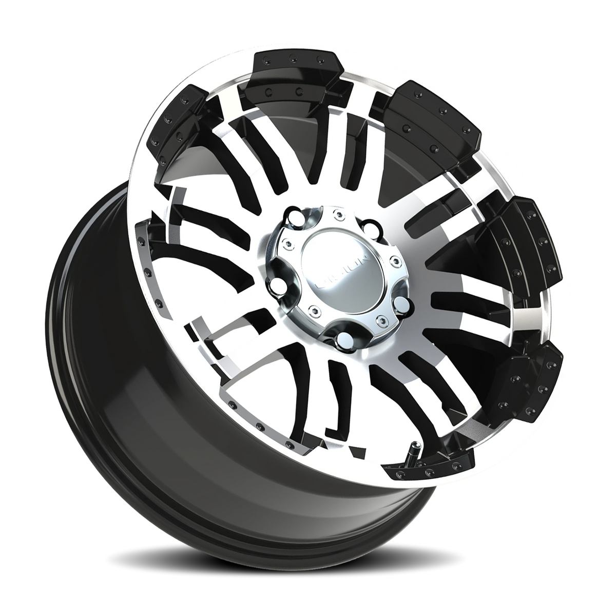 Vision Wheel 375 Gloss Black Machined Face 17x8.5 +18 5x135mm 87.1mm - Wheelwiz