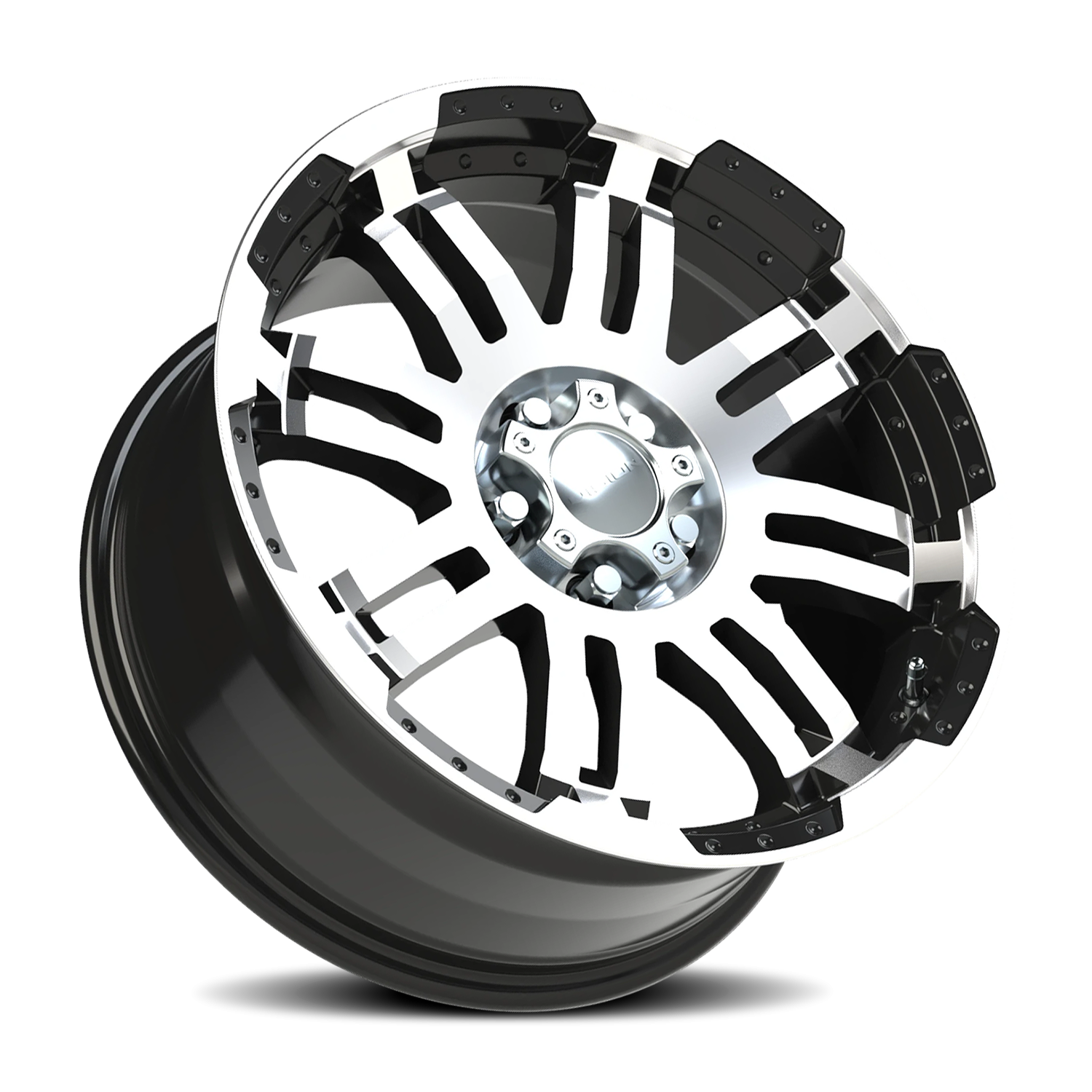 Vision Wheel 375 Gloss Black Machined Face 18x8.5 +18 5x114.3mm 83mm - Wheelwiz