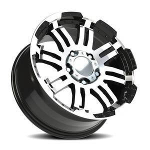 Vision Wheel 375 Gloss Black Machined Face 18x8.5 +18 5x139.7mm 108mm - Wheelwiz