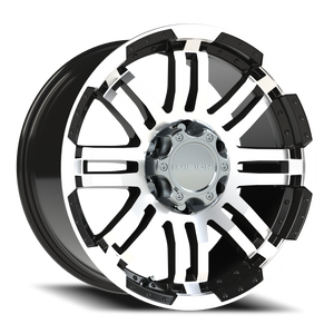 Vision Wheel 375 Gloss Black Machined Face 18x9 +18 6x139.7mm 106.2mm - Wheelwiz