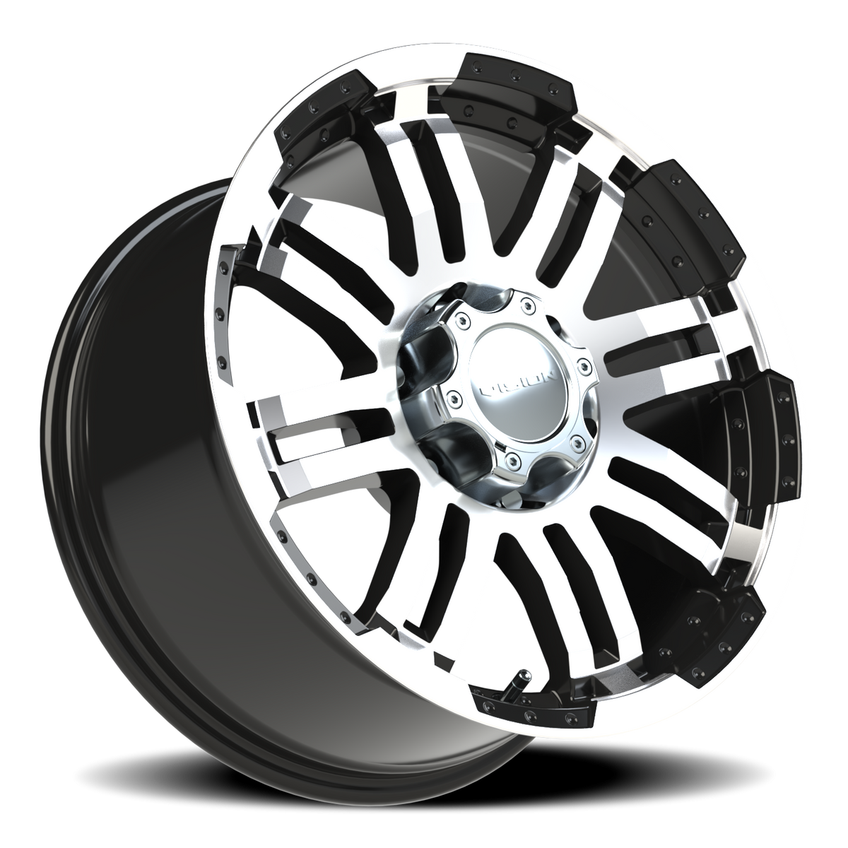 Vision Wheel 375 Gloss Black Machined Face 18x9 +18 6x139.7mm 106.2mm - Wheelwiz