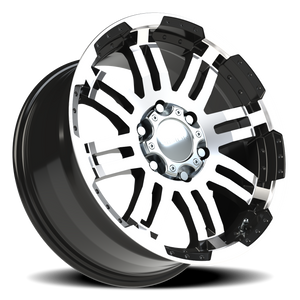 Vision Wheel 375 Gloss Black Machined Face 18x8.5 +25 6x139.7mm 106.2mm - Wheelwiz