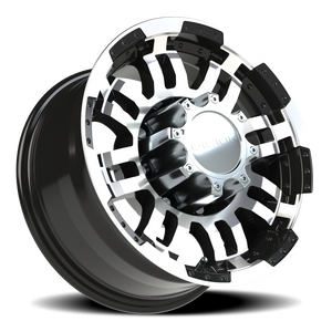 Vision Wheel 375 Gloss Black Machined Face 16x8 -6 8x165.1mm 125.2mm - Wheelwiz