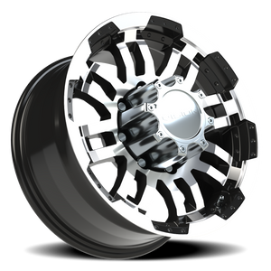Vision Wheel 375 Gloss Black Machined Face 17x8.5 +18 8x170mm 125.2mm - Wheelwiz